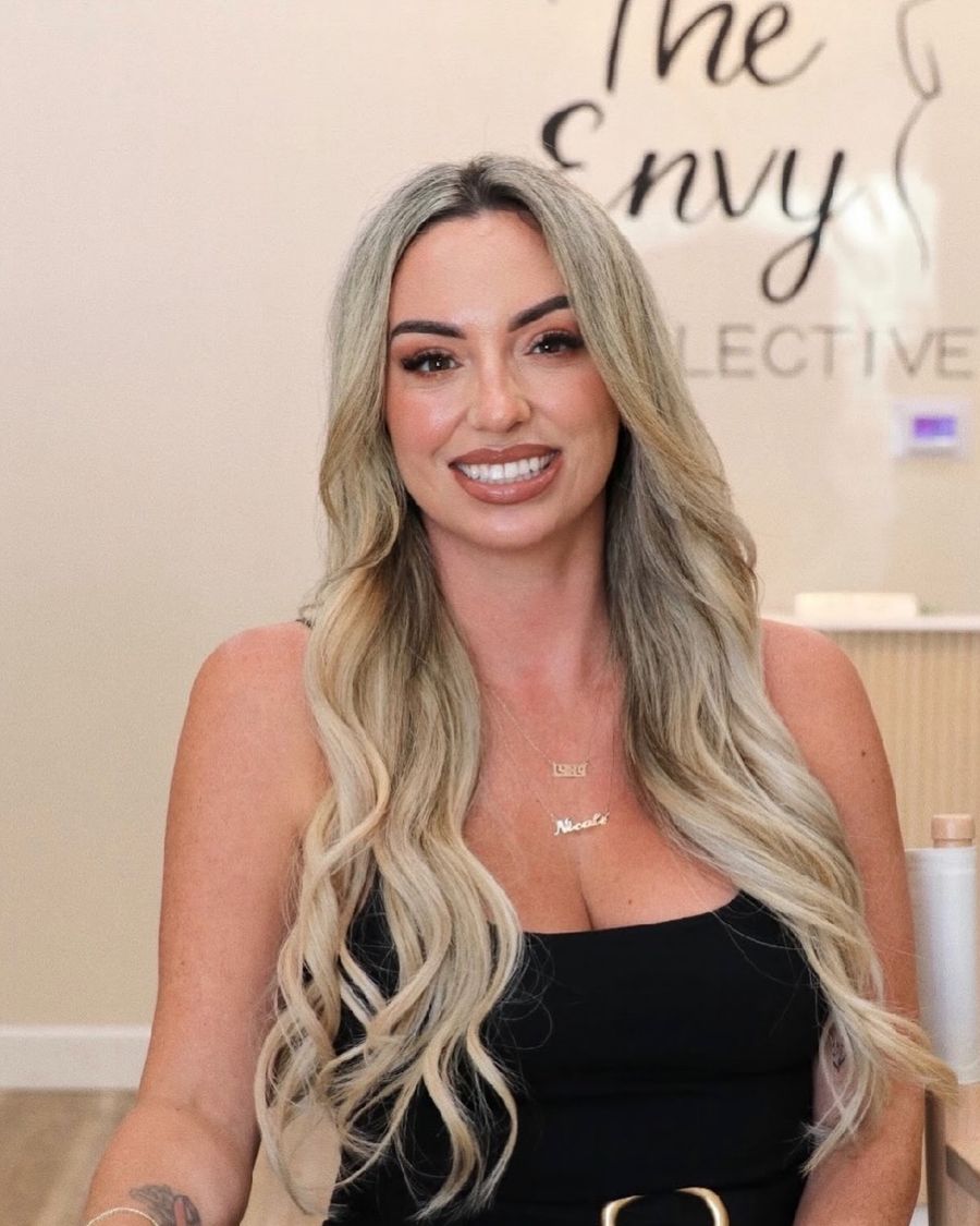 Nicole Velazco, owner of Bronze Envy, in her Torrance studio